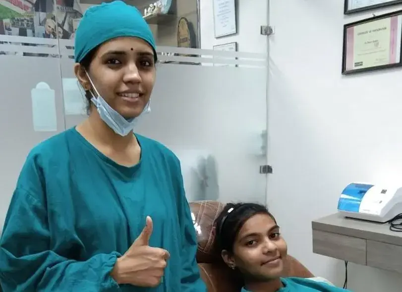 Confident patient after treatment