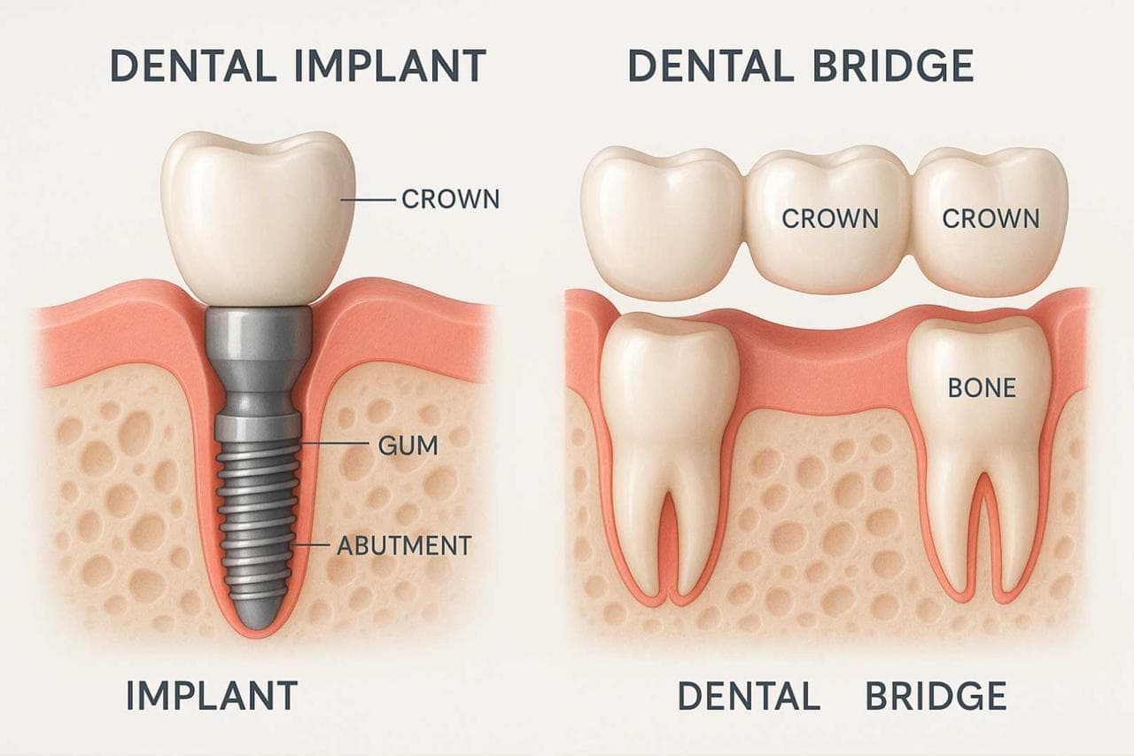 Dental Implant vs Bridge: Which Is Right for You?